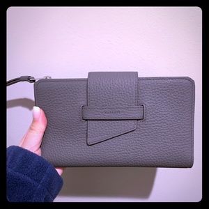 Pebbled leather All Saints wallet